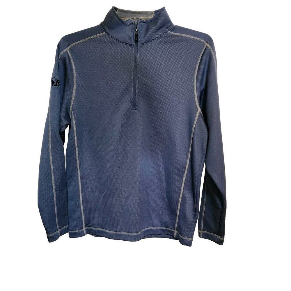 Nike Golf Therma Fit 1/4 Zip Jacket Mens Medium Blue Polyester